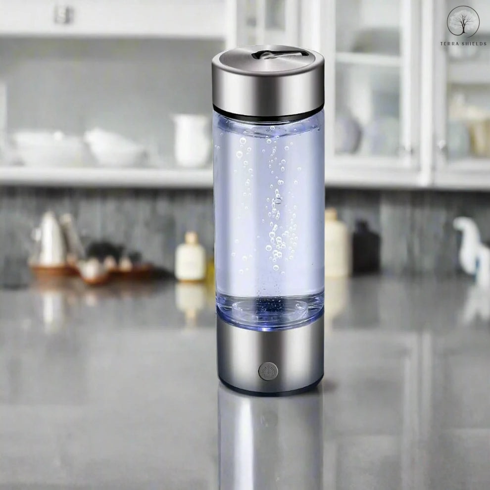 TerraShields™ IONIZED HYDROGEN WATER BOTTLE