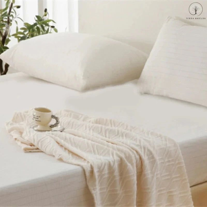 TerraShields™ Grounding Fitted Sheet (White)